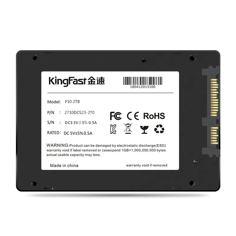 Kingfast SSD 2TB 1TB SATA III Internal SSD Solid State Drive PC New TLC lot - Image 3 of 4