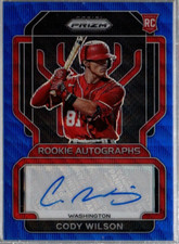 2022 Prizm Rookie Prizms Blue Donut Circles #87 Cody Wilson Auto /50
