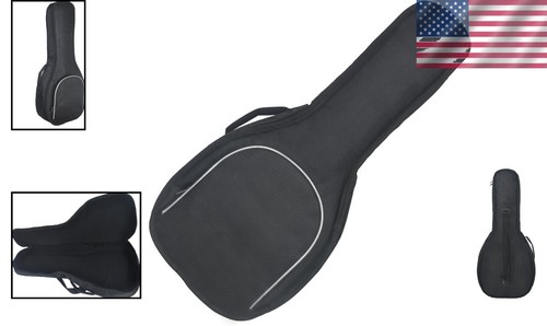 Durable Soft A & F Style Mandolin Gig Bag with Padding & Transport Strap - Picture 2 of 9