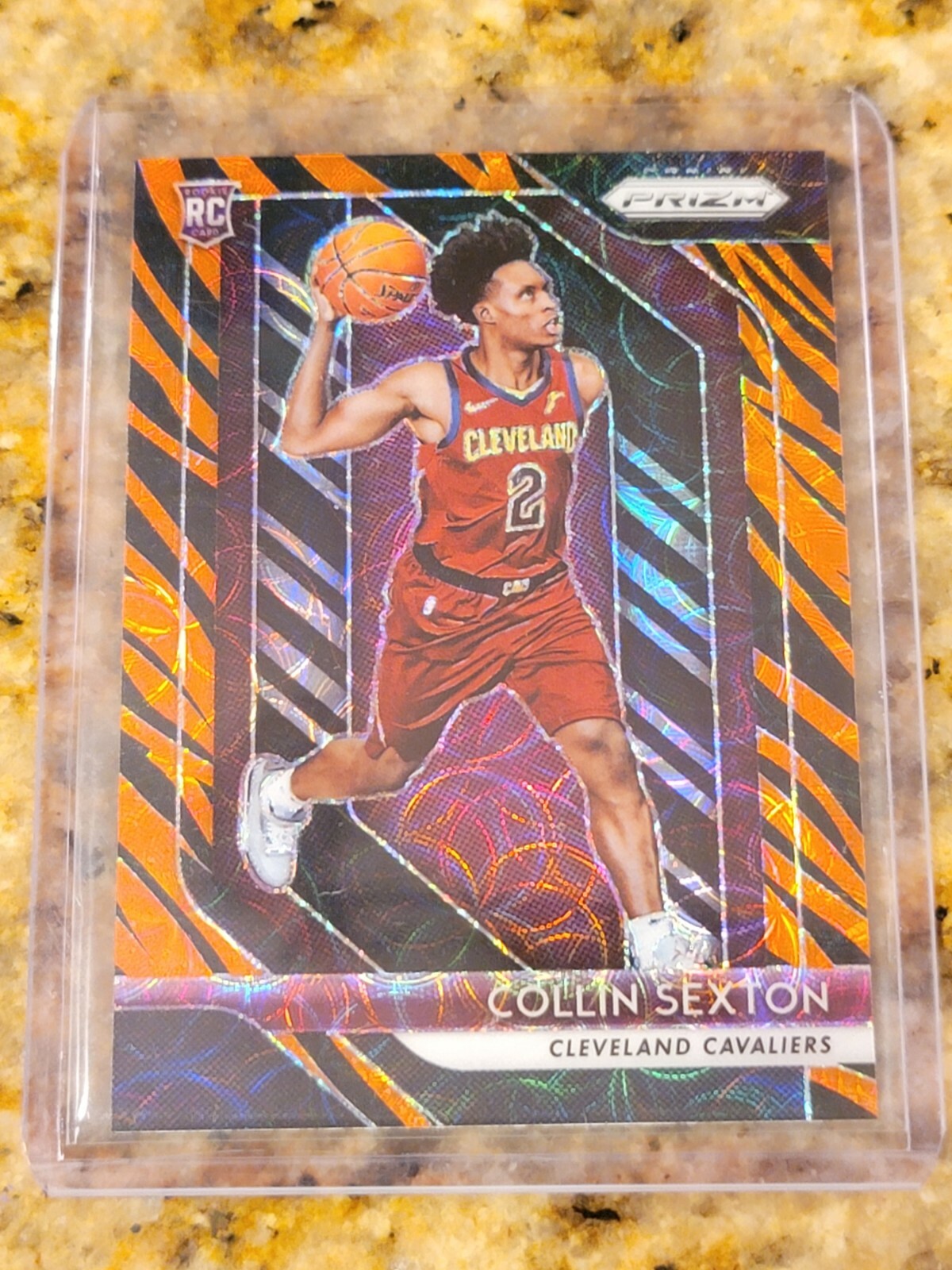 2018-19 Panini Prizm Choice Collin Sexton Rookie Tiger Stripe SSP