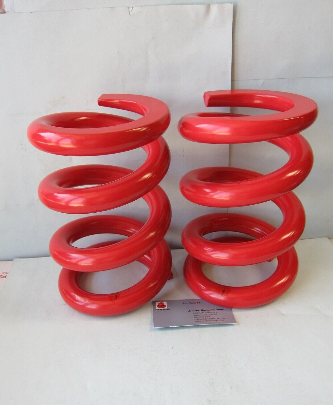 Lowrider Hydraulics 2 ton coil springs pre cut, 2 flat edges, red eBay