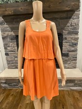 Buttans Women's Size M Coral Sleeveless layered Dress ***