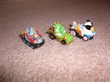 Angry Birds Rovio , lot of 3 toy cars VARIETY FREE SHIPPING