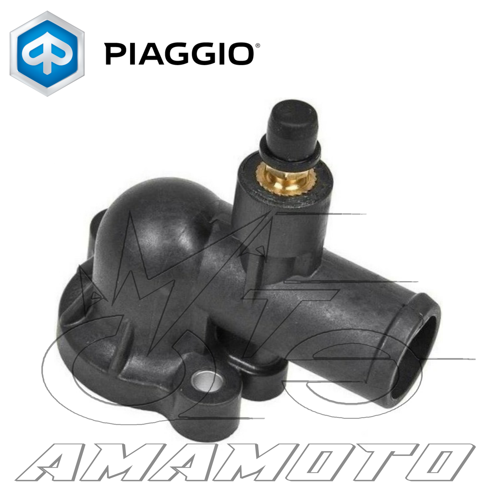 COPERCHIO ALLOGGIO TERMOSTATO ACQUA PIAGGIO CARNABY 200 2007-2008 M60100