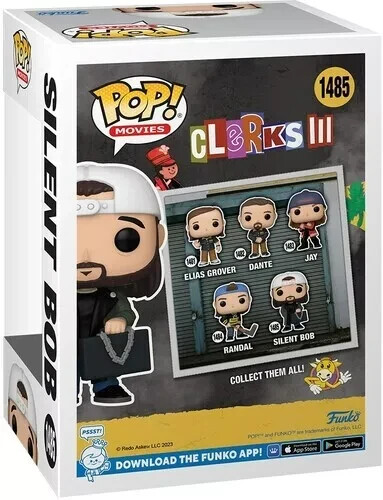 NUEVO/COMO NUEVO Clerks 3 Silent Bob Funko Pop! Figura Vinilo #1485 ~ ¡ENVÍO GRATUITO! - Imagen 3 de 5