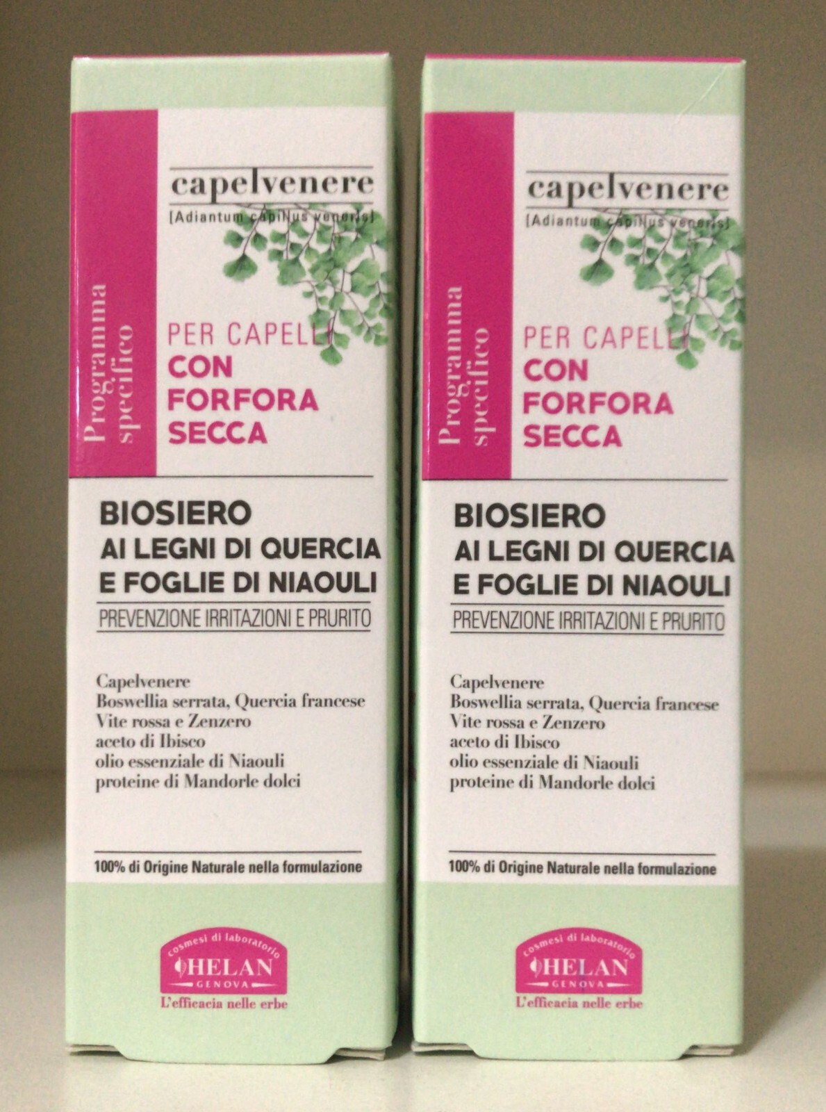 Siero Bio Per Capelli con forfora 100% Naturale HELAN. OFFERTA 2 conf.