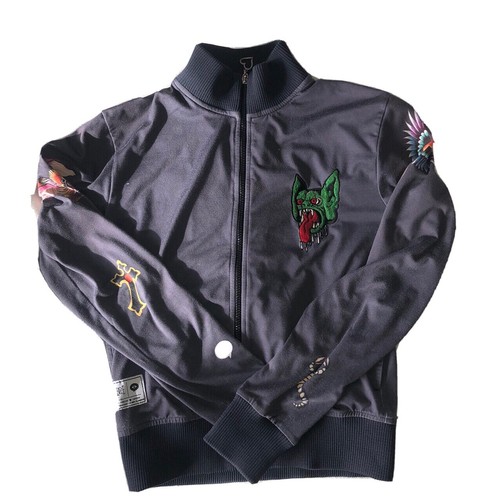 Ed Hardy X Ilustrado personas Chaqueta de pista | eBay