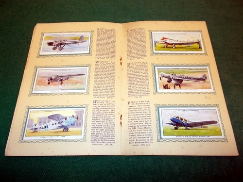 ALBUM "AEROPLANES CIVIL" FULL 50/50 STICKERS edizion John Player & Sons anni '40 - Picture 5 of 8