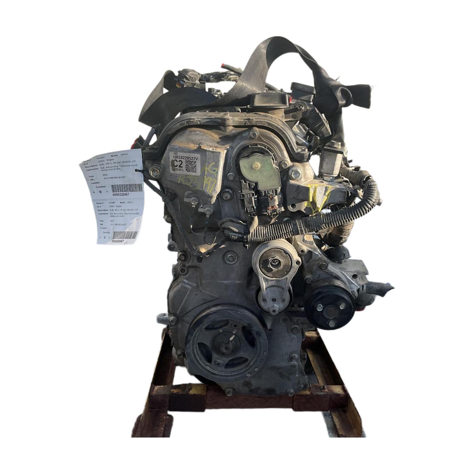 2020-2024 Nissan Versa Engine 61k 1.6l Hr16de Cvt Warranty OEM Part 2021