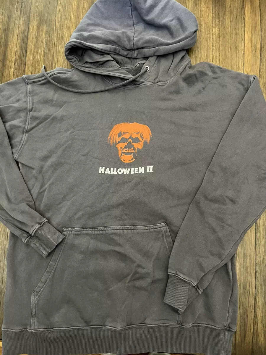 HALLOWEEN II Michael Myers medium gray hoodie sweatshirt gray 1882