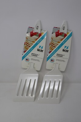 #ad #ad Hutzler Reinforced Nylon Spatula Turner 2 Pack White $13.99