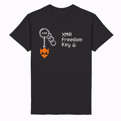 XMR Freedom Key - Monero T-Shirt |  BTC Ledger Wallet Bitbox Steel Kryptowährung