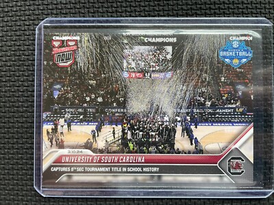 2023-24 Topps Bowman U Now #66 South Carolina Women s Basketball 8th SEC TITLE