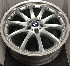 One Used Rare Hartge Dm 22 X 9.5 Bmw 5x120 Sliver 36530950 1851