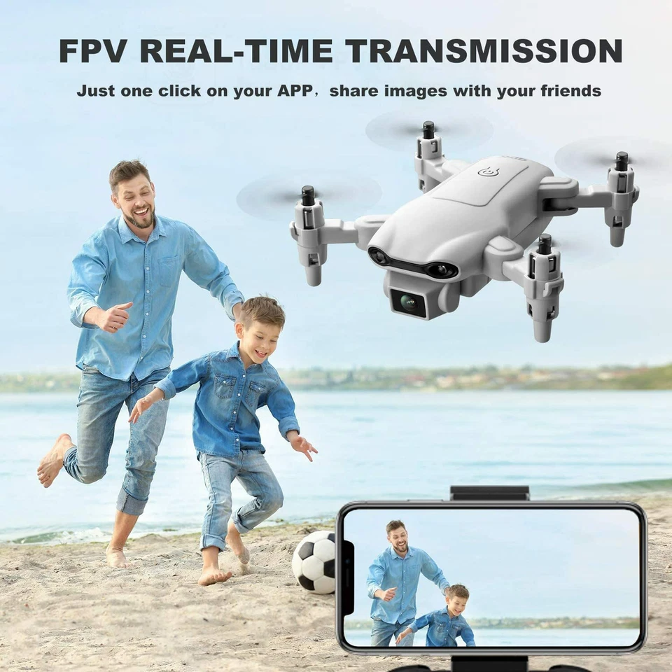 Professional 4DRC Mini Selfie Drone WIFI FPV Dual HD Camera Foldable Quadcopter - Image 3 of 4