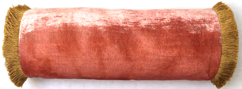 Anke Drechsel Cushion PLAIN Fringe Pink Quartz Pillow Silk Velvet Kissen Rosa - Bild 8 von 16