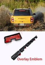 ABS Overlay Emblems Letters Overlay Badge for 2021+ Bronco Sport Tailgate