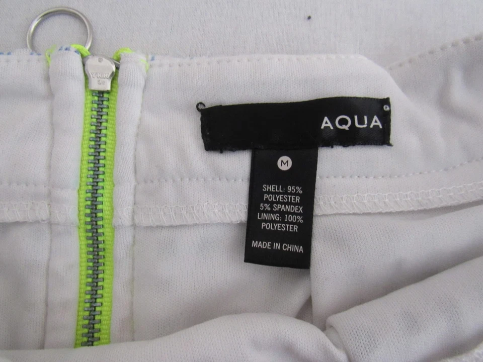 Conjunto feminino 2 peças mini-saia cropped branca verde neon rosa azul listrado tamanho: médio - Imagem 4 de 4