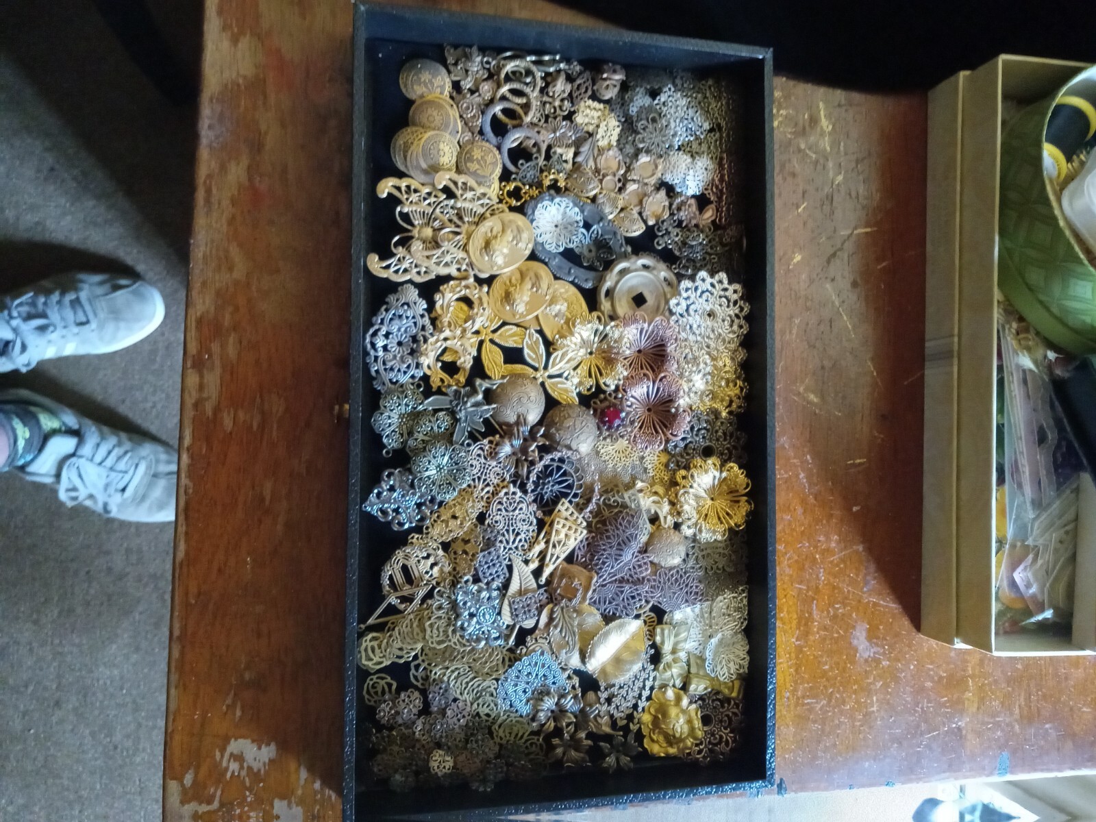 Vintage to Now unsearched, untested jewelry lot, Small flat rate box