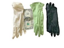 Vintage Ladies Gloves 3pair 
