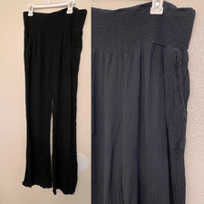 Three dots black rayon pull on gauze hi rise ...