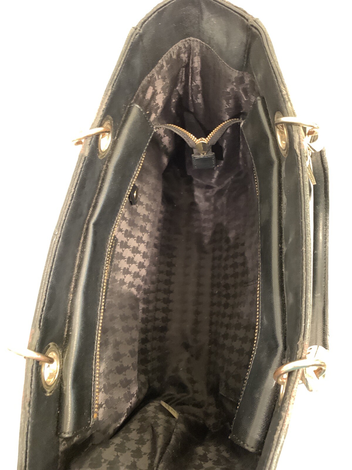 karl lagerfeld Paris RN 54163 Black Leather Purse CA 57151 Hand Bag F24