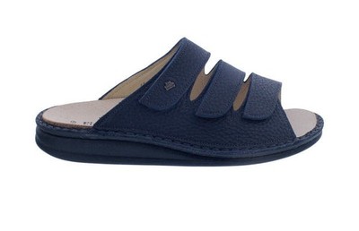 Finn Comfort Korfu - Pantolette 1508-813098, Rabo (genarbtes Glattleder), Navy (