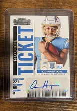 2025 Panini Select - Signed Rookie Ticket  Omarion Hampton #31 (AU, RC)