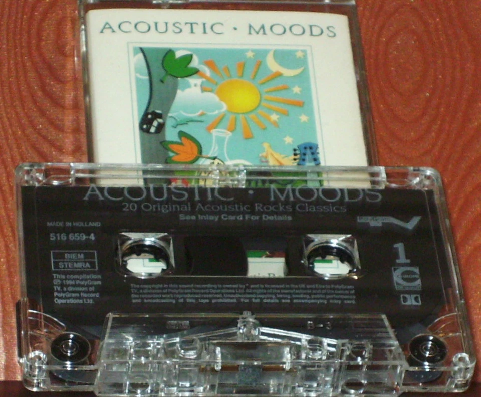 Various Acoustic Moods CASSETTE ALBUM POP ROCK CLASSICS Compilation - Image 2 of 4