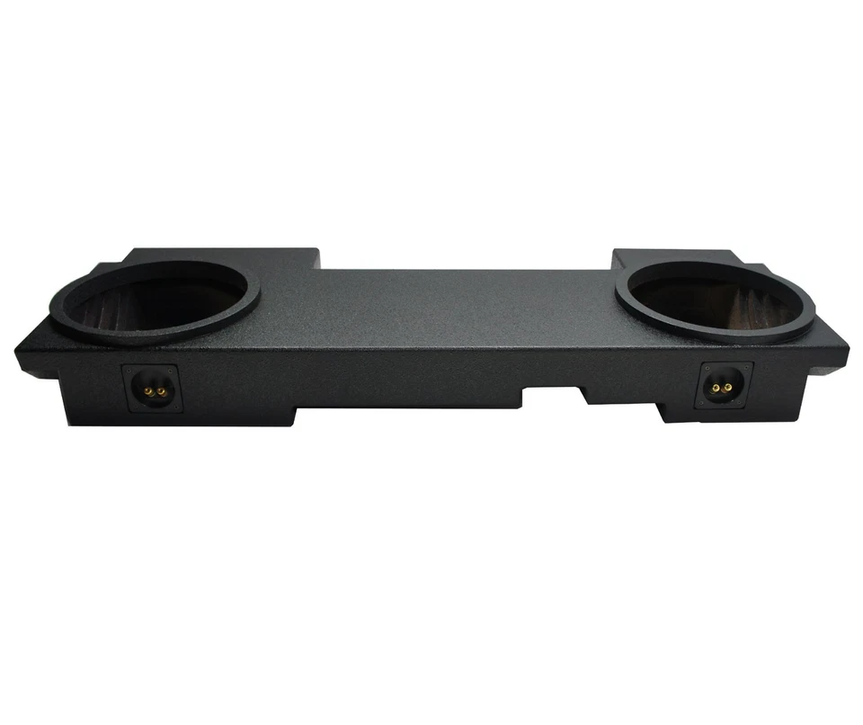 Se adapta a GMC Sierra 2500HD doble cabina 02-13 doble 12" subcaja gabinete - recubierto de rinoceronte Foto 2 de 4