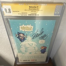 Marvel Wolverine #1 (2013) CGC 9.8 SS Skottie Young Variant Signed Stan Lee