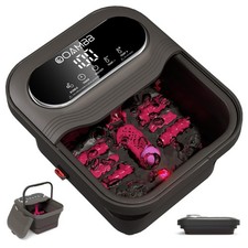 OOAMBB Collapsible Foot Spa with Heat, Bubble and Temp Control, Foot Bath Mas...