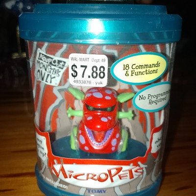 Tomy Yuk Sumo Mini Robot Monster Pet Light 2002 Vintage Micropets