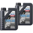 2 l Liqui Moly Olej silnikowy Motocykl 4T 10W-40 Street Olej motocyklowy API SN PLUS