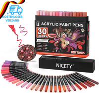 Nicety Acrylstifte FüR Steine Wasserfest - 30 Multimarker Acrylmarker Glasmalsti