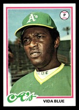 1978 Topps #680 Vida Blue Near Mint+ Athletics