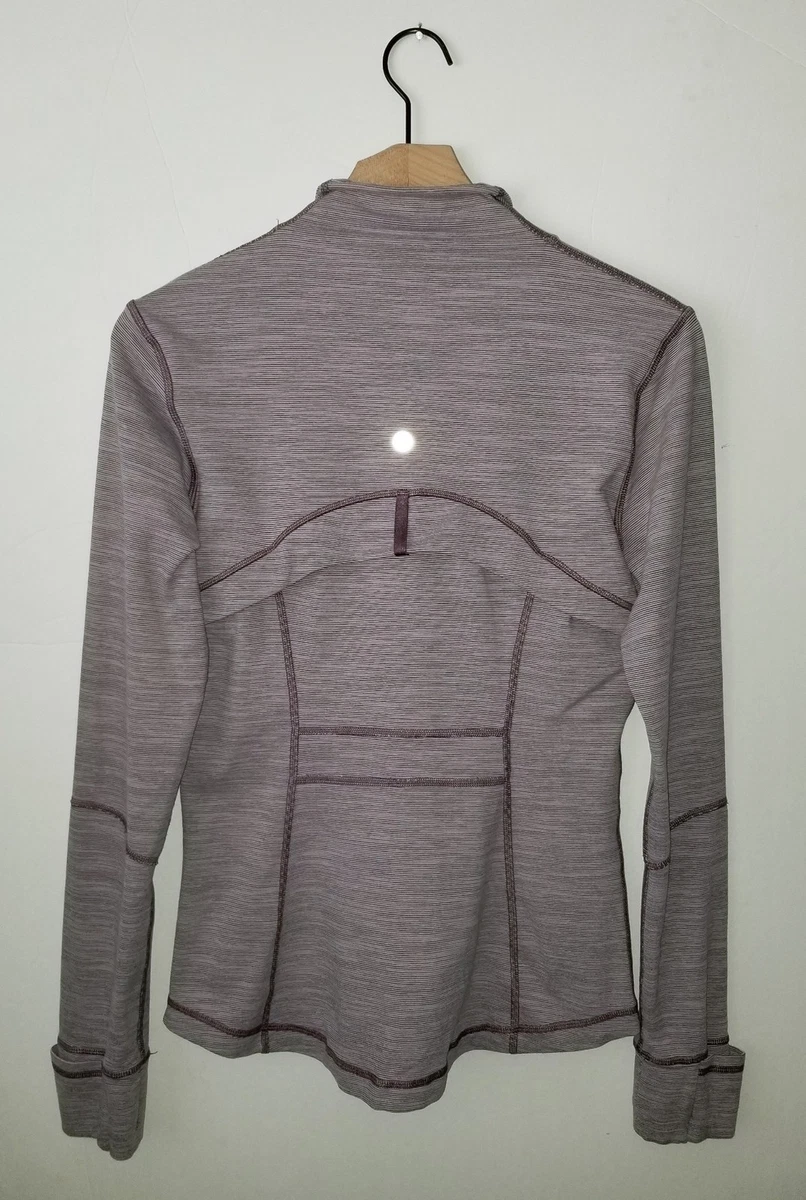 Lululemon 紫色条纹运动服外套女| eBay