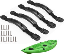 4 Pack Kayak Pull Handle Double Hole Rubber Kayak Carry Handles Replacement with