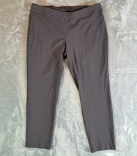 Eileen Fisher P0696M Made in USA Stretch Crepe Slim Ankle Pants Women's L