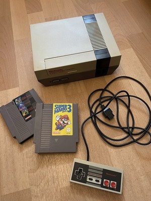 Nintento NES + 1 Konsole + Super Mario Bros 3 + Weiteres Spiel