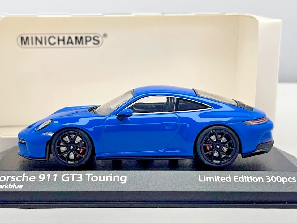 Porsche 911 (992) GT3 Touring 2021 Blu 1/43 Scala Modellino Auto Minichamps - Immagine 3 di 4