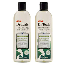 Dr. Teals Bath  Body Oil Gift Set 2 Pack, 8.8Oz Ea. - Rejuvenating Eucalyptus