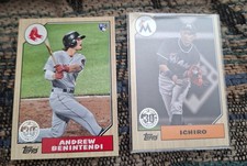 Ichiro and Andrew Benintendi 2017 Topps 1987 Topps Lot RC