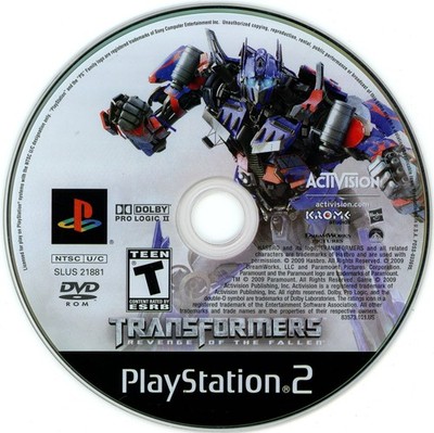 Transformers: Revenge of the Fallen (PS2, 2009) TESTED Resurfaced NO TRACKING 