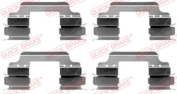 ZubehöRsatz Scheibenbremsbelag Quick Brake 109-1648 FüR Mini Renault Clubman E82-image