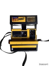 Polaroid Job Pro 600 Instant Film Camera Vintage Black Yellow 214