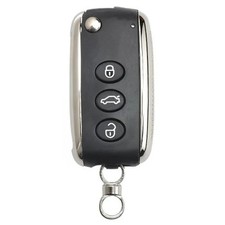 Flip Remote Key Shell Case Fob 3 Button for Bentley Continental GT GTC 2006-2016