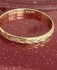 Milor Signed 14k Yellow Gold Diamond-cut Chevron Italy Ring Size 10 — photo 1