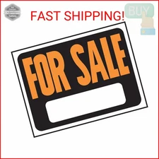 Hy-Ko Products 3006 For Sale Plastic Sign 8.5" x 12" Orange/Black, 1 Piece