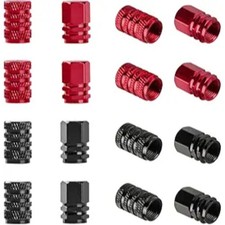16 Pcs Aluminum Tire Air Caps - Universal Tire Valve Caps for Trucks, Motorcycle
